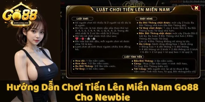 Luật chơi game tiến lên miền Nam GO88