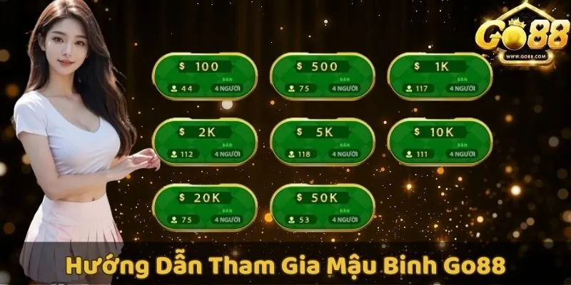 Hướng dẫn tham gia chơi Mậu Binh GO88 cho người mới bắt đầu
