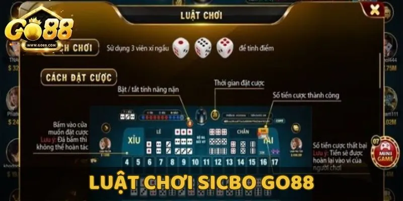 Luật chơi chi tiết game Sicbo Go88