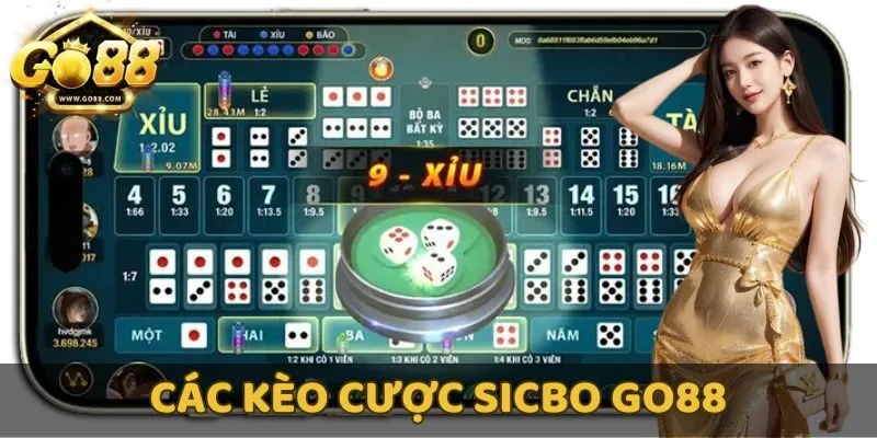 Các kèo cược chính trong sicbo Go88