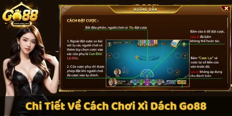 Hướng dẫn chi tiết cách chơi xì dách GO88 để chiến thắng