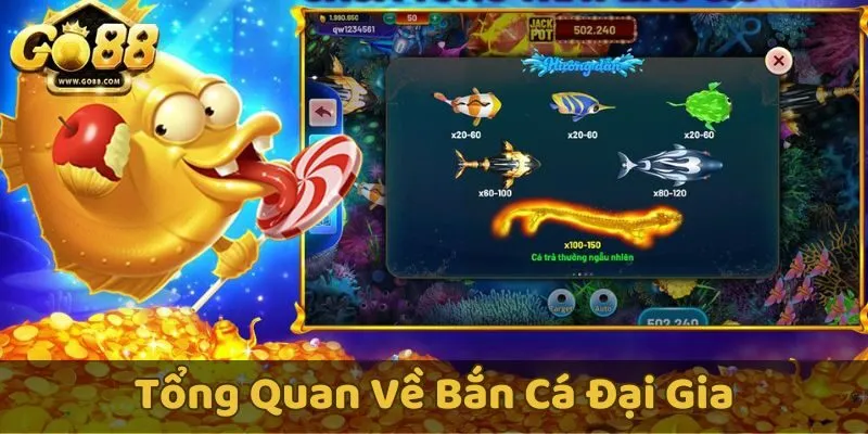 Giao diện chơi game Bắn Cá Đại Gia - Thế giới đại dương sống động